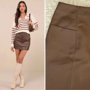 Haute Monde Brown Pencil Skirt
